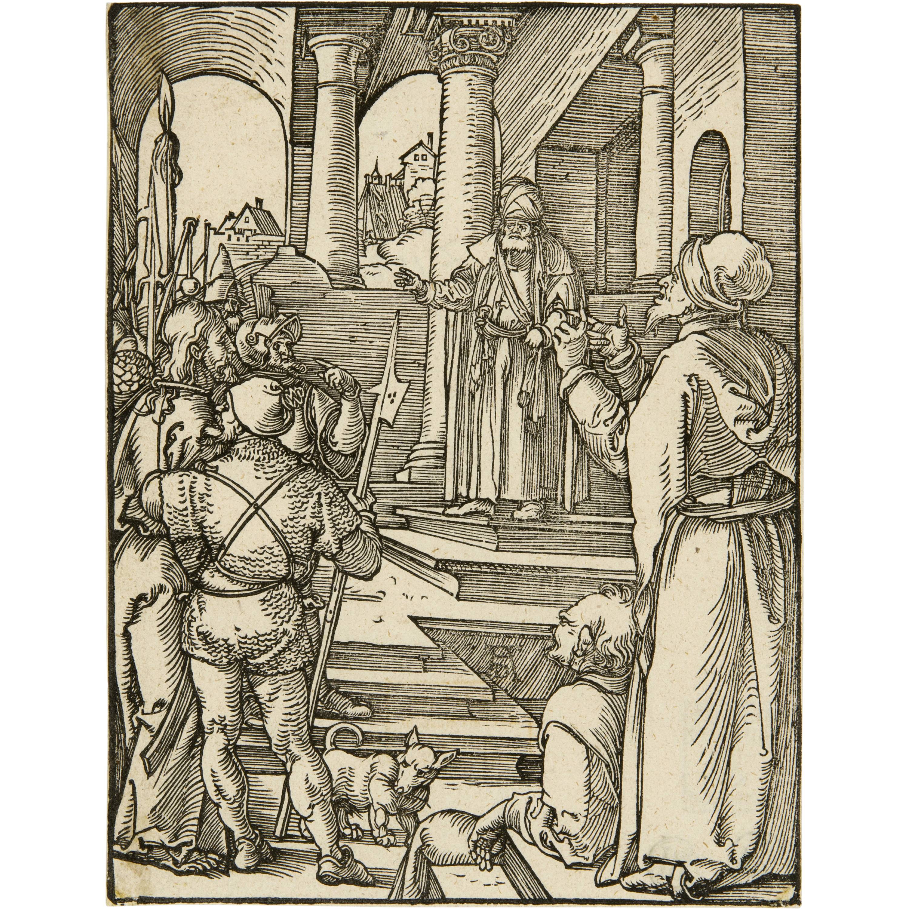 Albrecht Dürer Christus vor Pilatus um 1508 09 Galerie Kornfeld