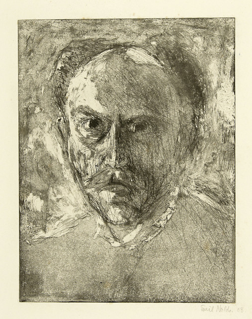 Emil Nolde  : E.N. (Selbstportrait) , 1908 