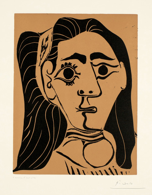 Pablo Picasso : Jacqueline au bandeau. III, Mougins, 13 February 1962