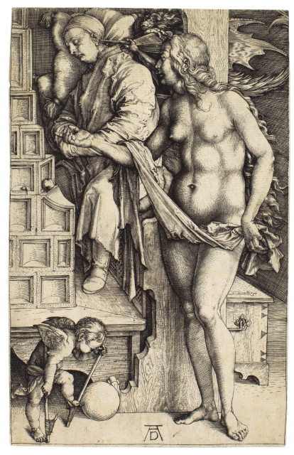 Albrecht Dürer  : Die Versuchung des Müssiggängers - Der  ..., Um 1498 