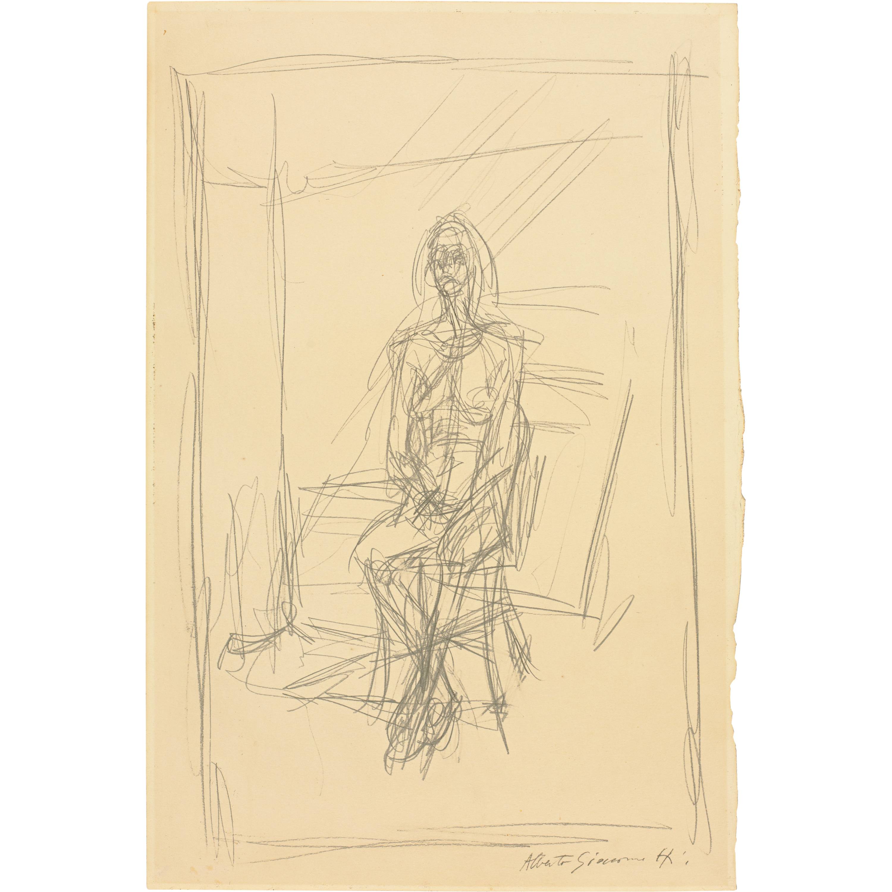 Alberto Giacometti Annette Assise Dans Latelier 1949 1950 Galerie