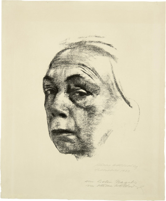 Käthe Kollwitz : Selbstbildnis, 1924 | Galerie Kornfeld Auktionen Bern