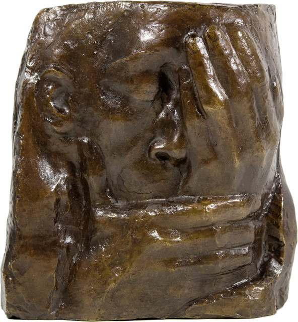 Käthe Kollwitz  : Die Klage , 1938-1941, unter der Nachlassverwaltung von Hans Kollwitz in den 1960er Jahren hergestellter,  posthumer Guss 