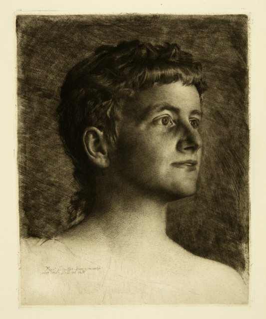 Karl Stauffer-Bern  : Sophie Stauffer , 1885