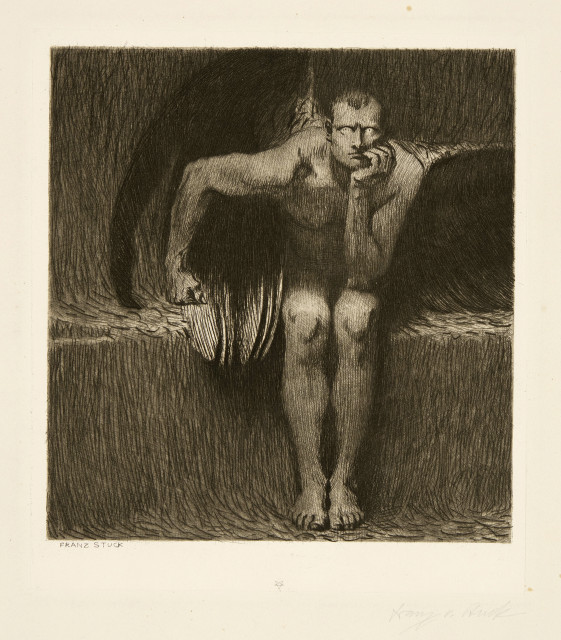 Franz von Stuck  : Lucifer , Around 1890