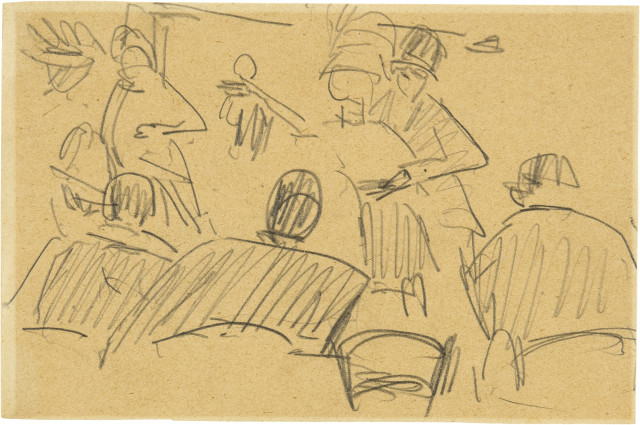 Ernst Ludwig Kirchner  : Tanzcafé , Around 1912