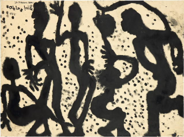 Louis Soutter : La Pomme Pour Tous Ou La Foule Nue, Circa 1938 