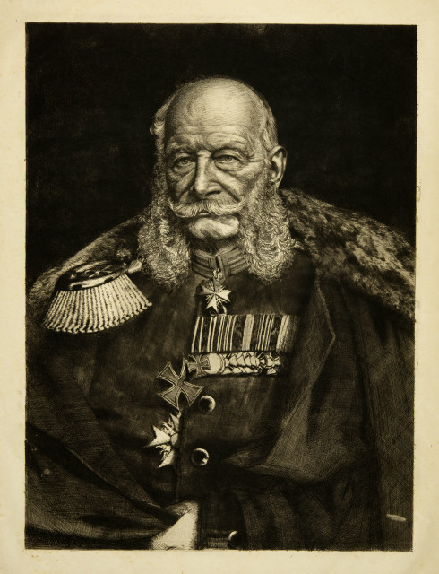 Karl Stauffer-Bern  : Kaiser Wilhelm I. , 1885