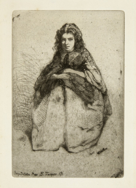 James Abbott McNeill Whistler  : Fumette , Around 1859