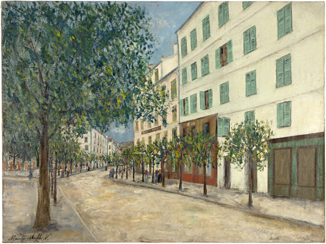 Maurice Utrillo  : L'Entrée du cours Napoléon à Ajaccio ( ..., Circa 1913-1914