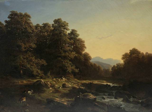 Alexandre Calame  : Vallée d'Ancasca , 1841