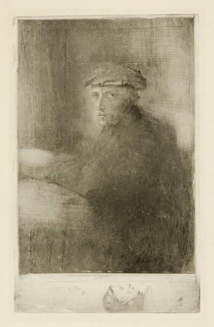 Edgar Degas  : Le graveur Joseph Tourny , 1857