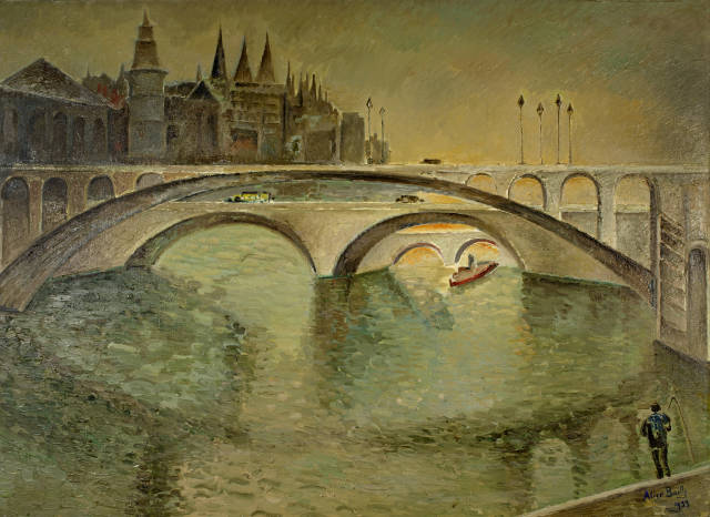 Alice Bailly  : Les ponts de Paris , 1933