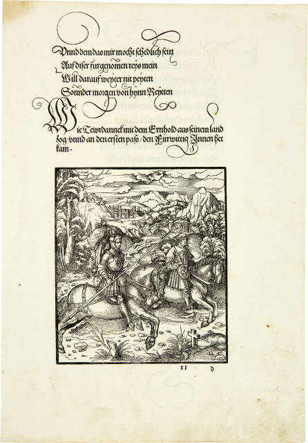 Theuerdank - Melchior Pfintzing  : Die geuerlicheiten und einsteils der  ..., Created 1515-1517