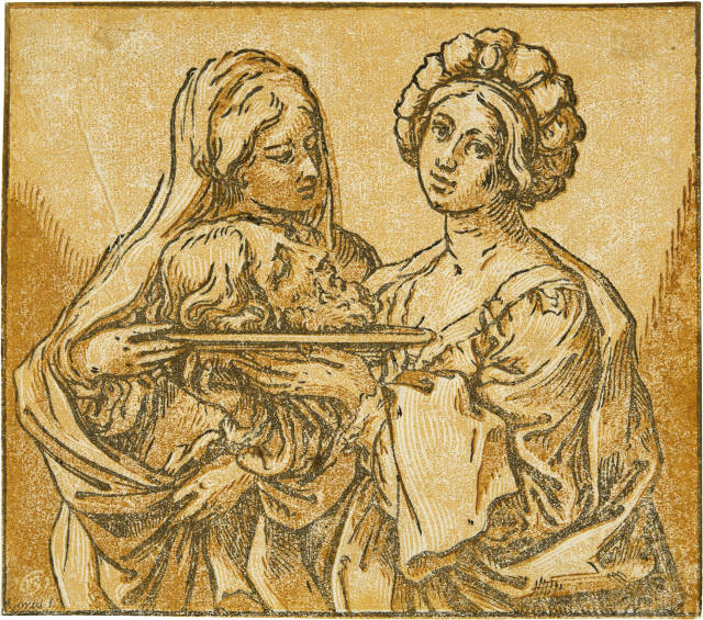 Bartolomeo Coriolano  : Herodes und Salome mit dem Haupt des Tä ..., 1632