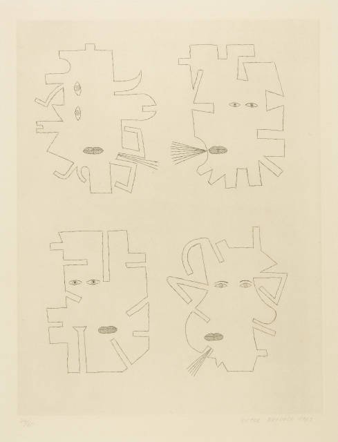 Victor Brauner  : Codex d'un visage , 1962