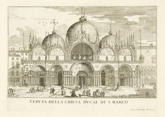 Luca Carlevarijs : Le Fabriche, e Vedute di Venetia. Disegnate,  ..., Created 1703, edition 1768